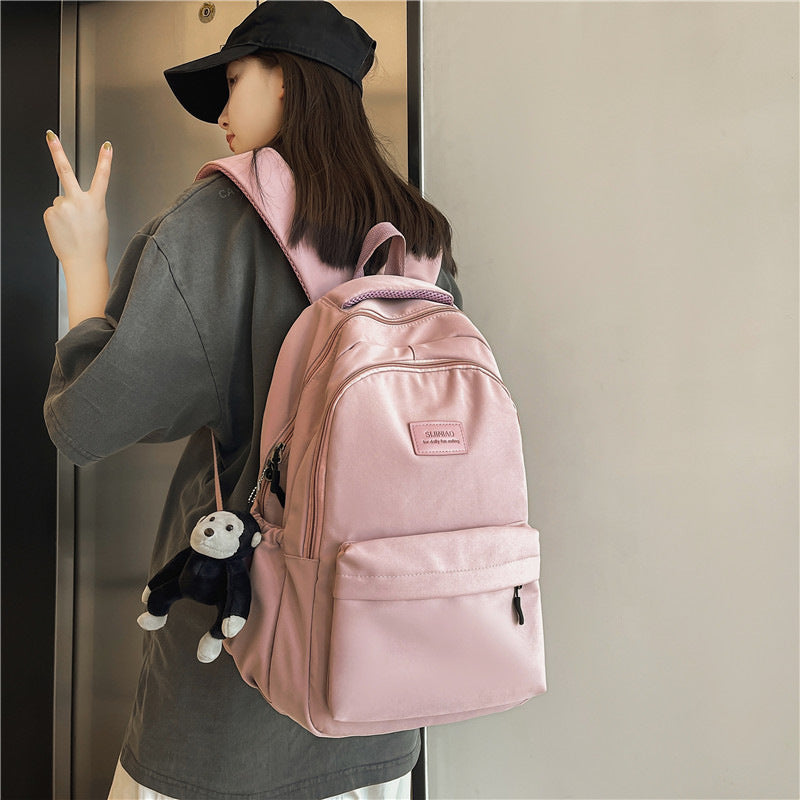Female High College Junior Large Capacity Level Leisure Backpack