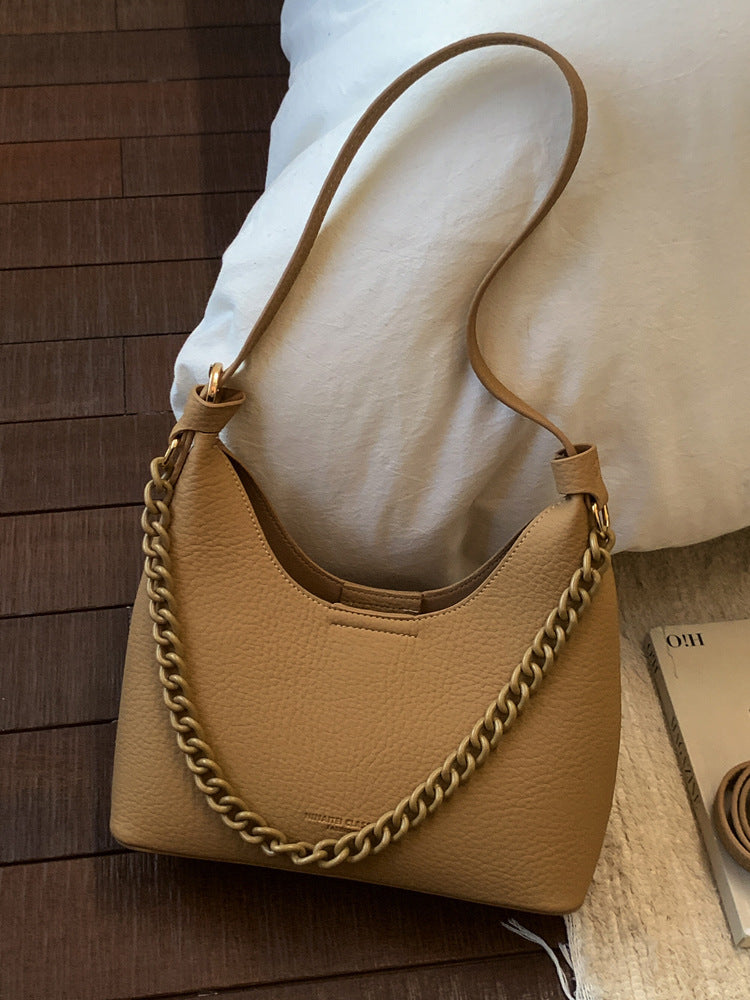 Women's Popular Fashion Minority Design Chain Underarm Cross Bags