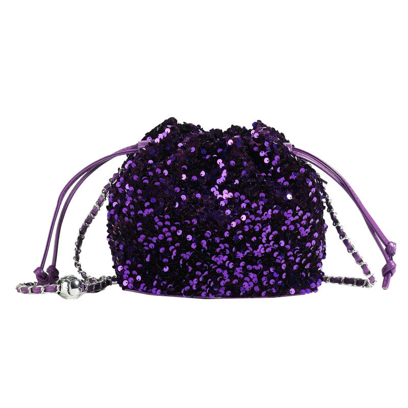 Women's Style Retro National Artistic Mesh Embroidered Flower Sequined Bags