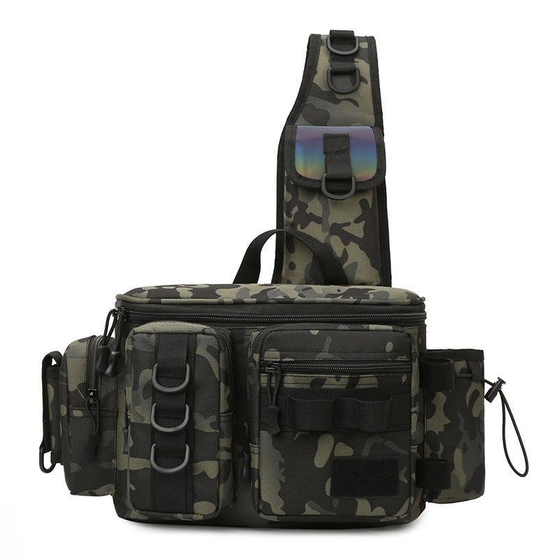 Men's Lure Multifunctional Fishing Pole Insertion Sports Backpack