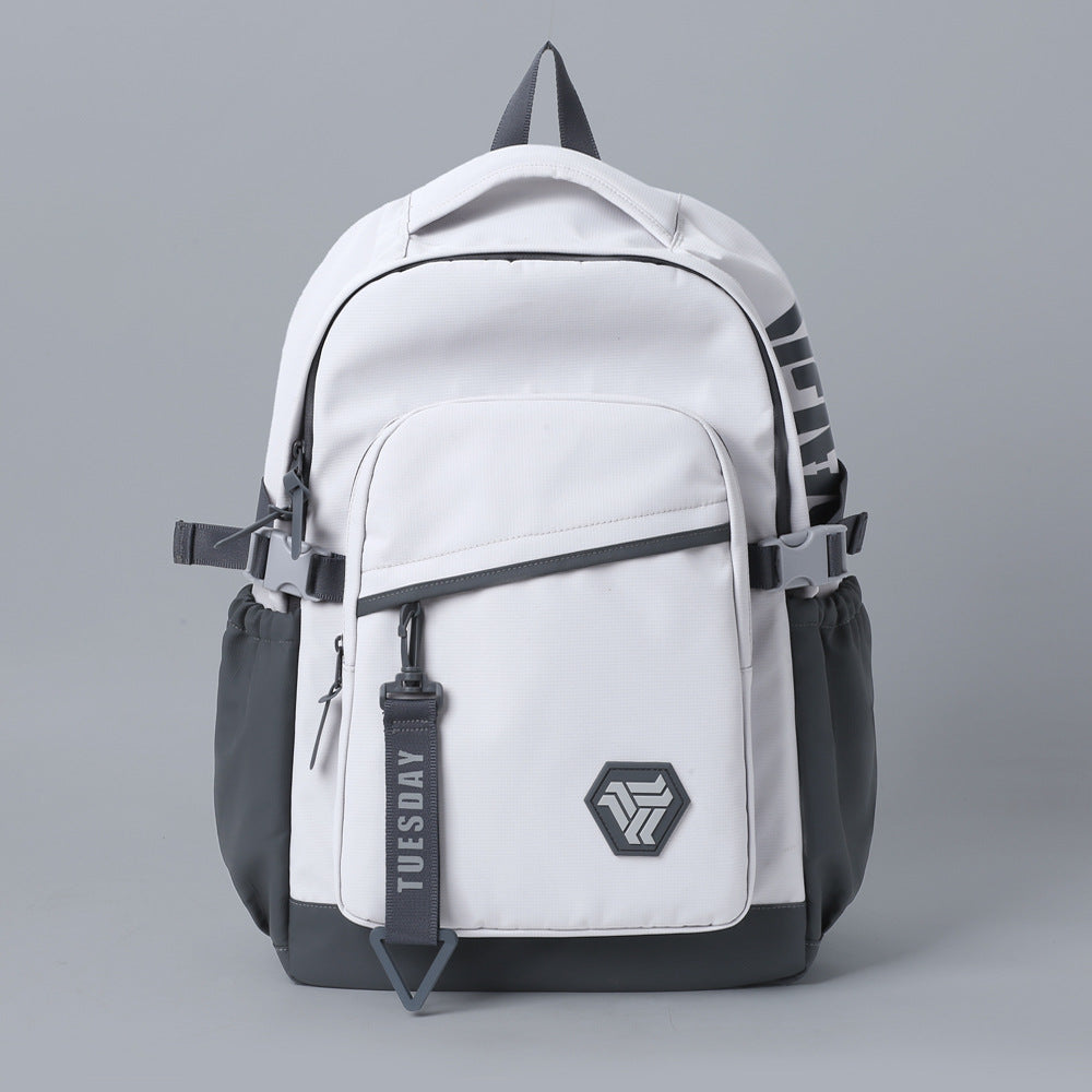 Men's Simple Trendy Early High College Computer Leisure Backpack