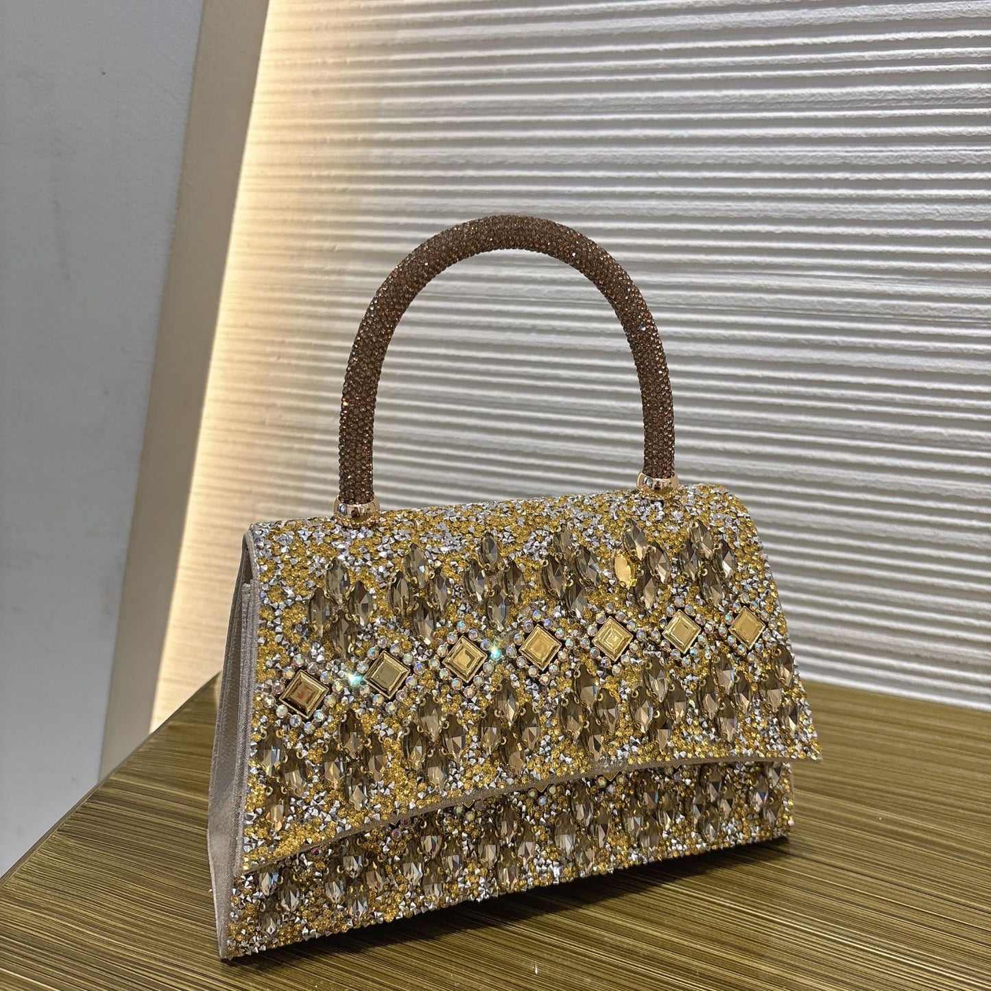 Diamond Light Luxury Portable Dinner Shining Rhinestone Women's Handbag
