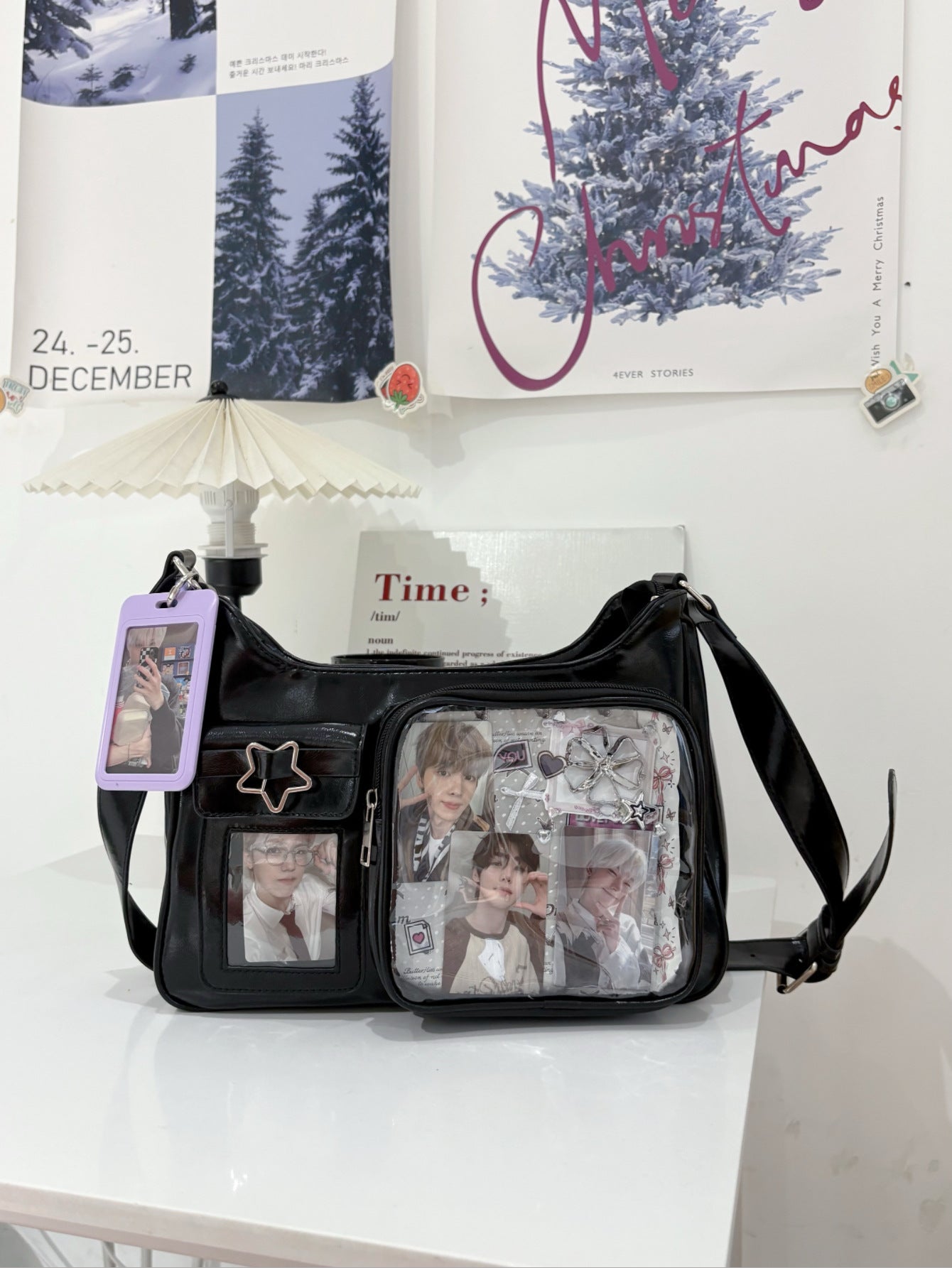 Mini Truck Version Pentagram Transparent Badge Cartoon Bags