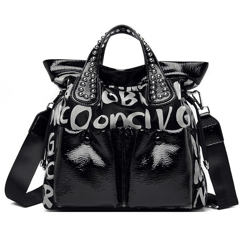 Popular Women's Letter Rhinestone Fashion Elegant Tote Bags