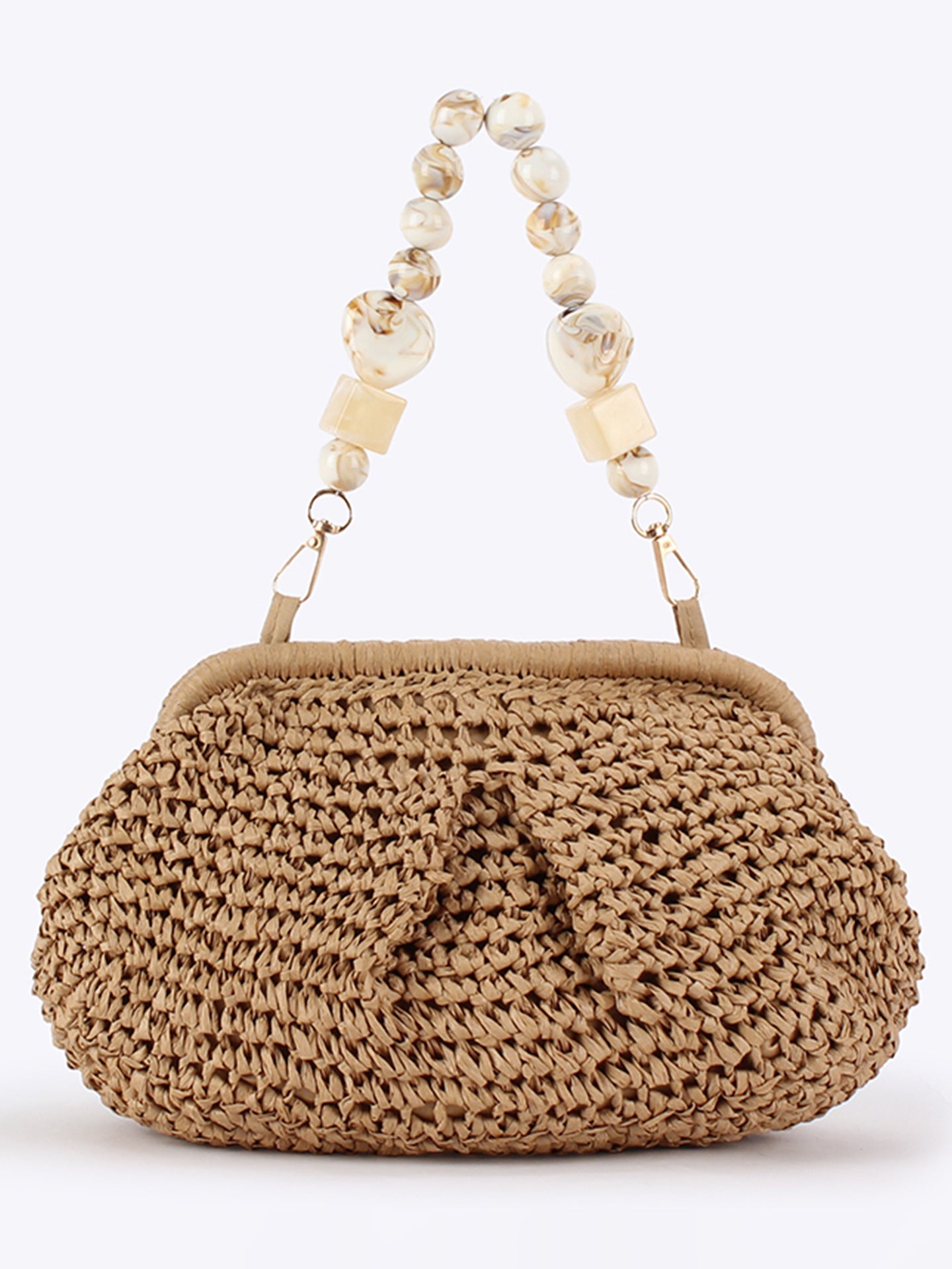 Women's Straw Fashion Personality Woven Seaside Vacation Daily Senior Women's Handbag