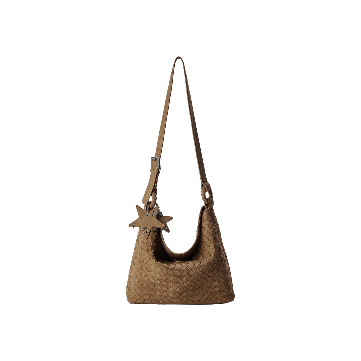 Women's Suede Frosted Woven Large Capacity Commute Women's Shoulder Bag