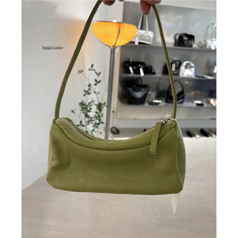 Women's Sheepskin Simple Genuine Leather Elegant Underarm Women's Shoulder Bag