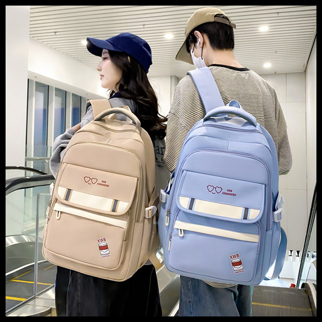 College Style Large Capacity Good-looking Lightweight Junior High Backpacks