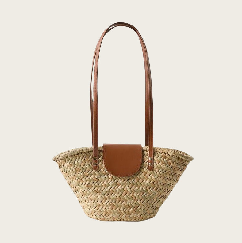 Women's Natural Grass Rattan Weave Vacation Beach Women's Handbag