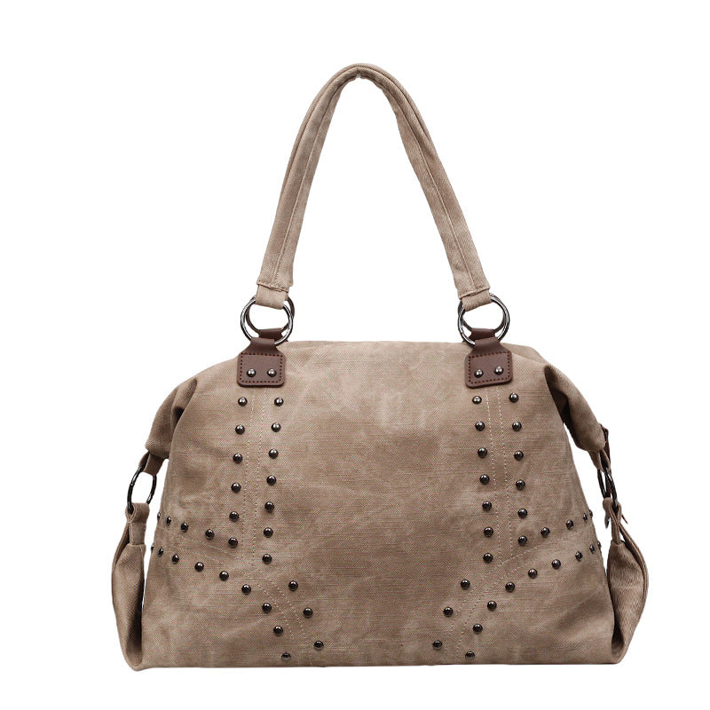 Rivet Large Capacity Vintage Commuter Trend Handbags