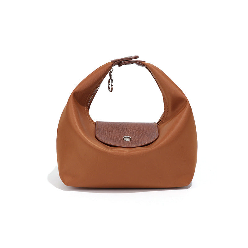 French Style Nylon Hand Carrying Lunch Box Waterproof Scratch Resistant Women's Handbag