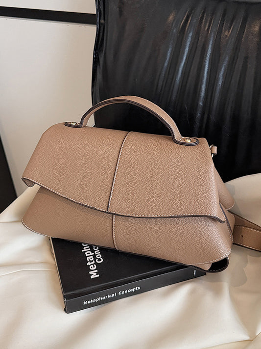 Women's Niche Smile Pleated Fashion Hand Large Bags
