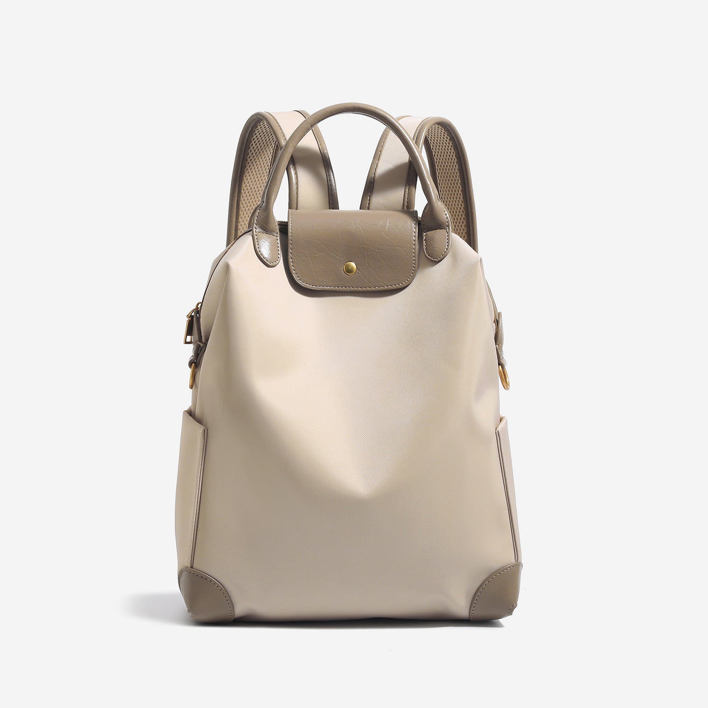 Genuine Leather Nylon Female Commuter Business Trip Computer Large Capacity Women's Backpack