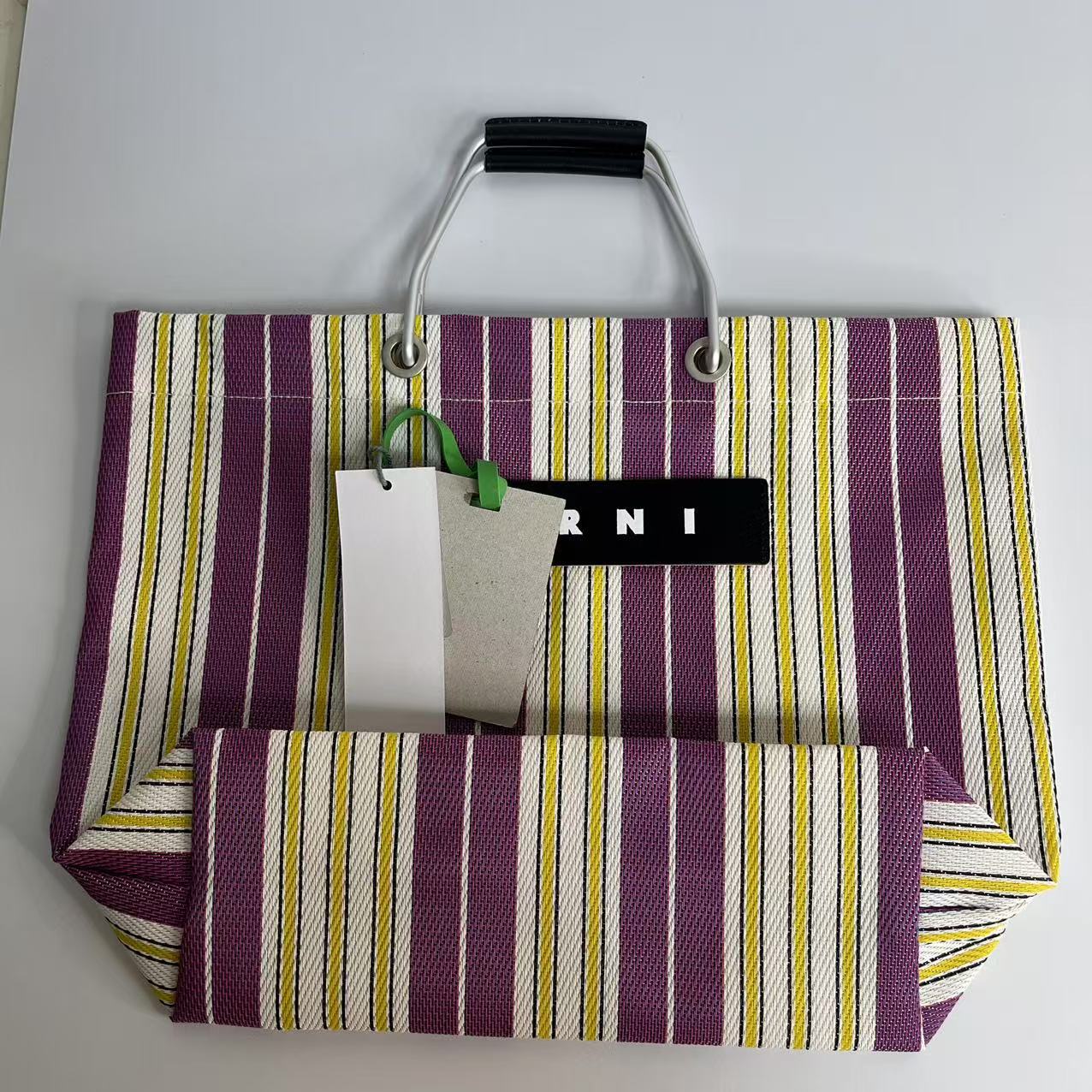Women's & Men's Woven Aluminum Portable Leisure Shopping Tote Bag