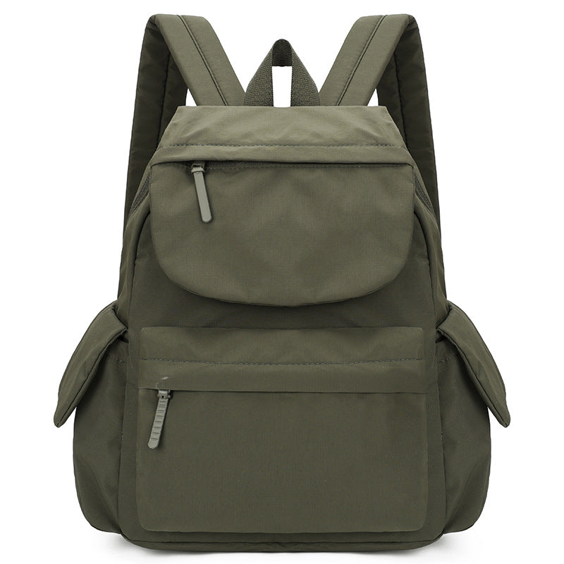 Women's Solid Color Simple Oxford Cloth Large Capacity Lightweight Commute Leisure Backpack