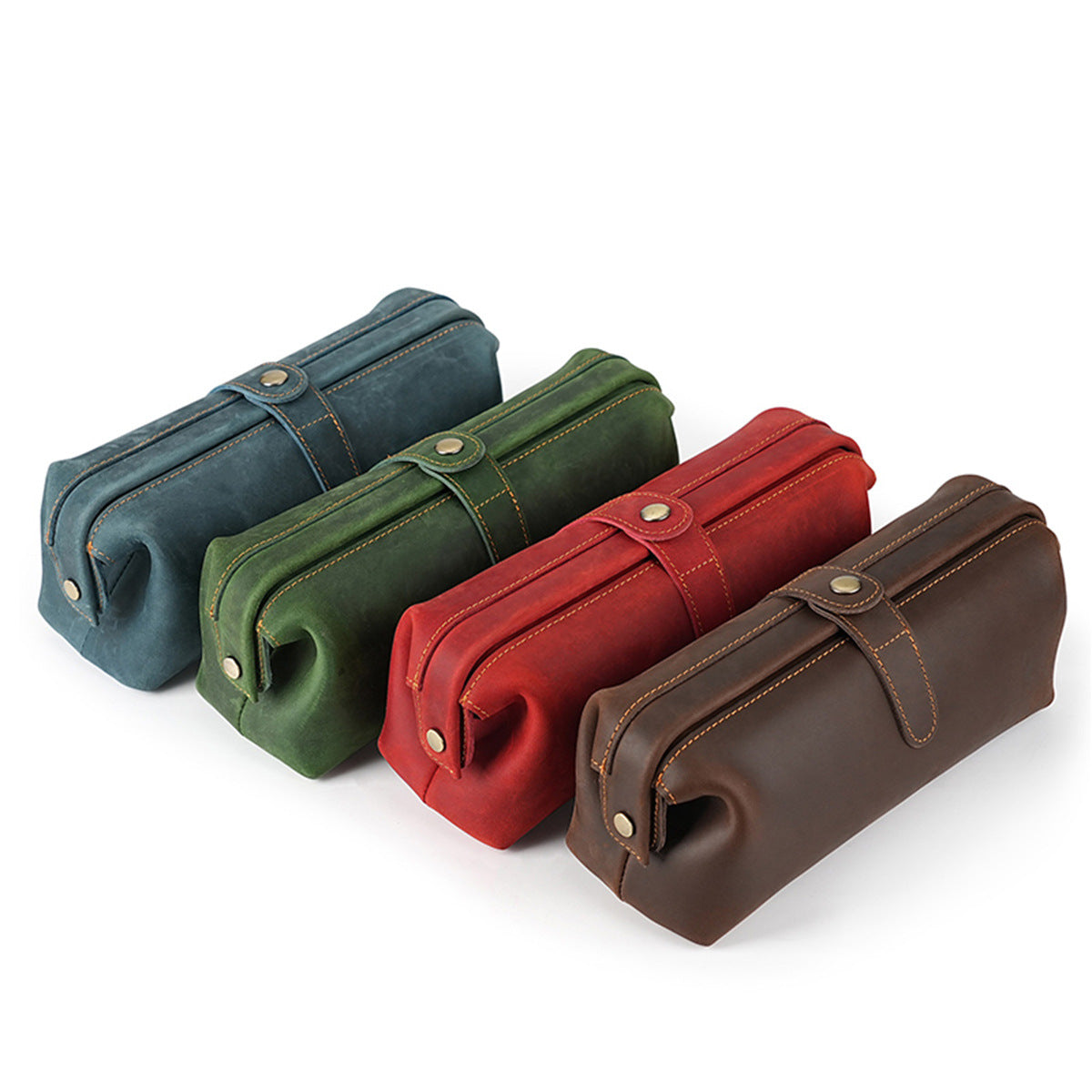 First Layer Cowhide Wash Cosmetics Storage Mobile Genuine Bags