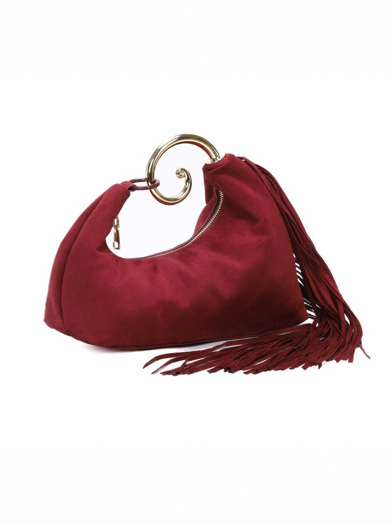 Large Capacity Hand Holding Dinner Fashion Frosted Suede Bags