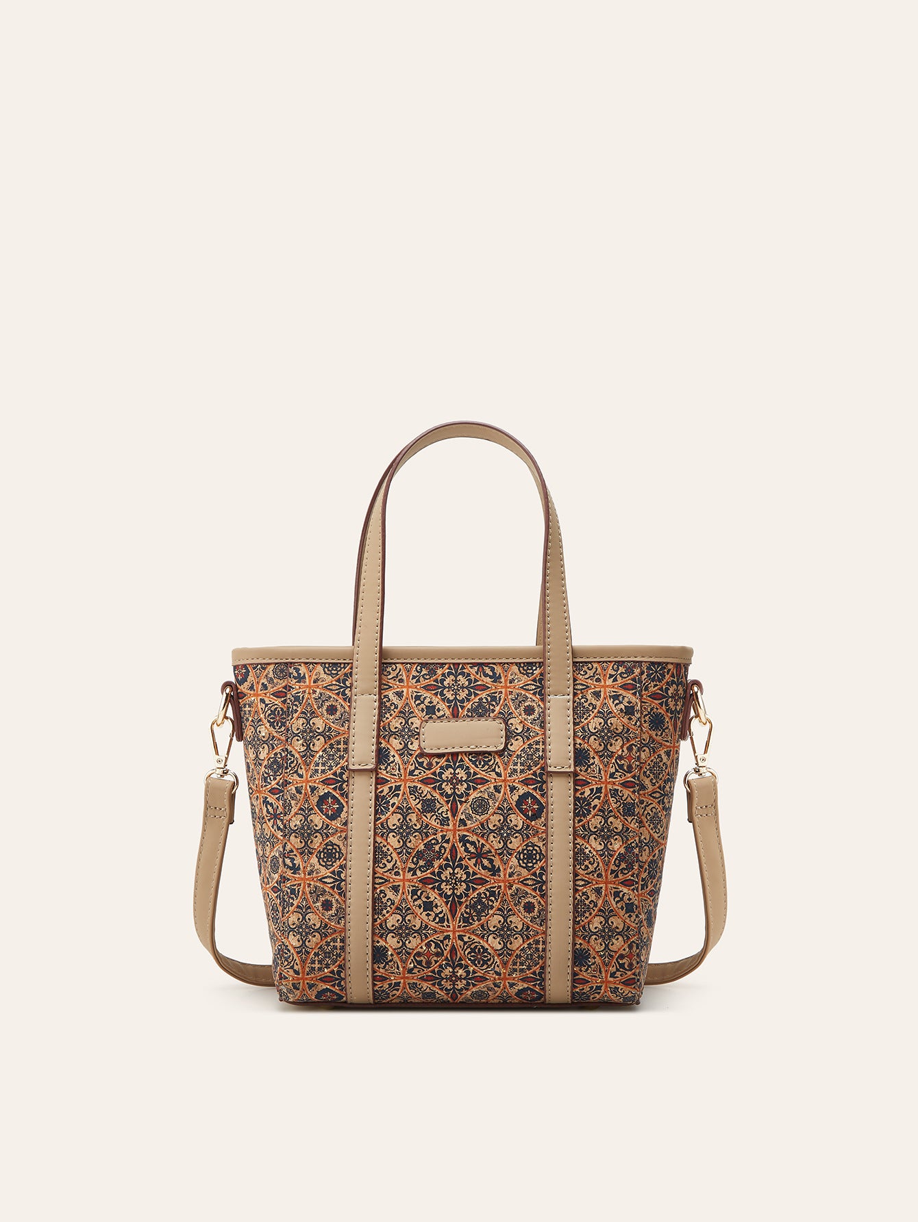Women's Ethnic Print Cork Bohemian Commuter Fashion Bags