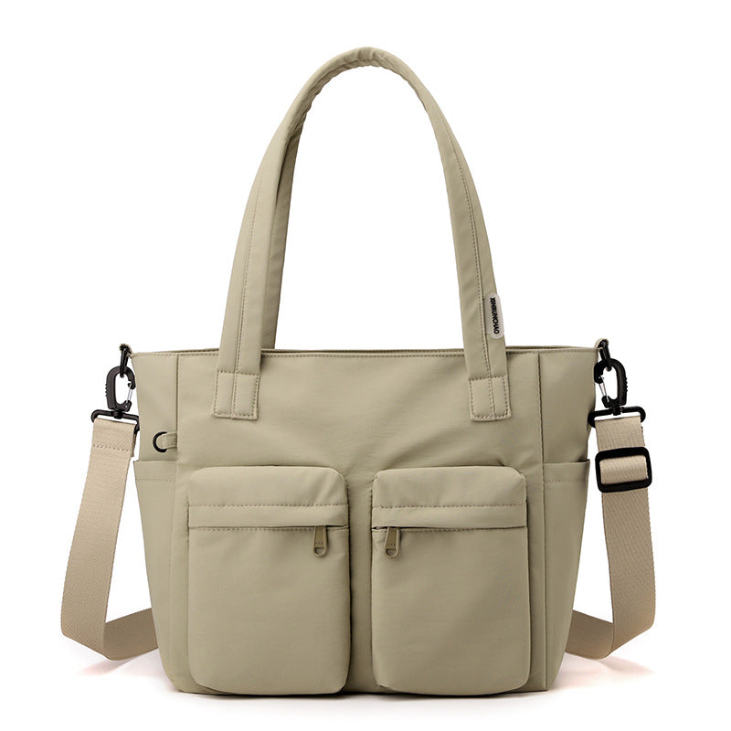 Women's Nylon Cloth Large Capacity Simple Hand Tote Bag