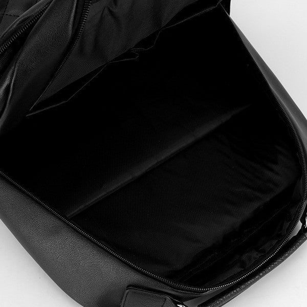 Men's Leather Large Capacity Computer Business Embroidery Bags