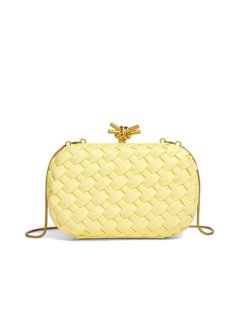 Woven Chain Fashion For Dinner Clutch Women's Shoulder Bag