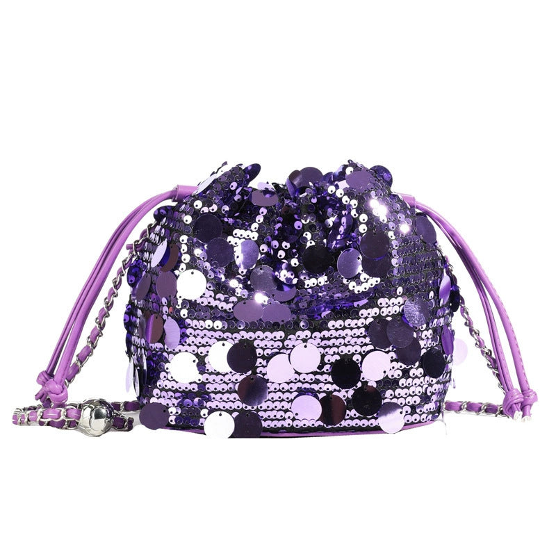 Women's Style Retro National Artistic Mesh Embroidered Flower Sequined Bags