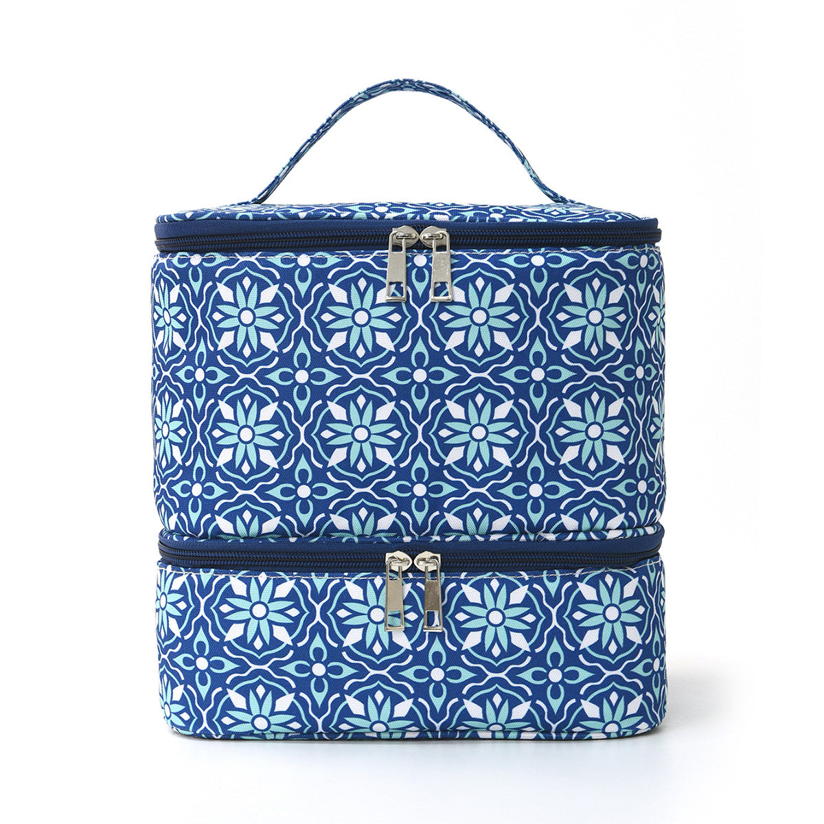 Large Capacity Storage Quilted Printing Grid Detachable Bags