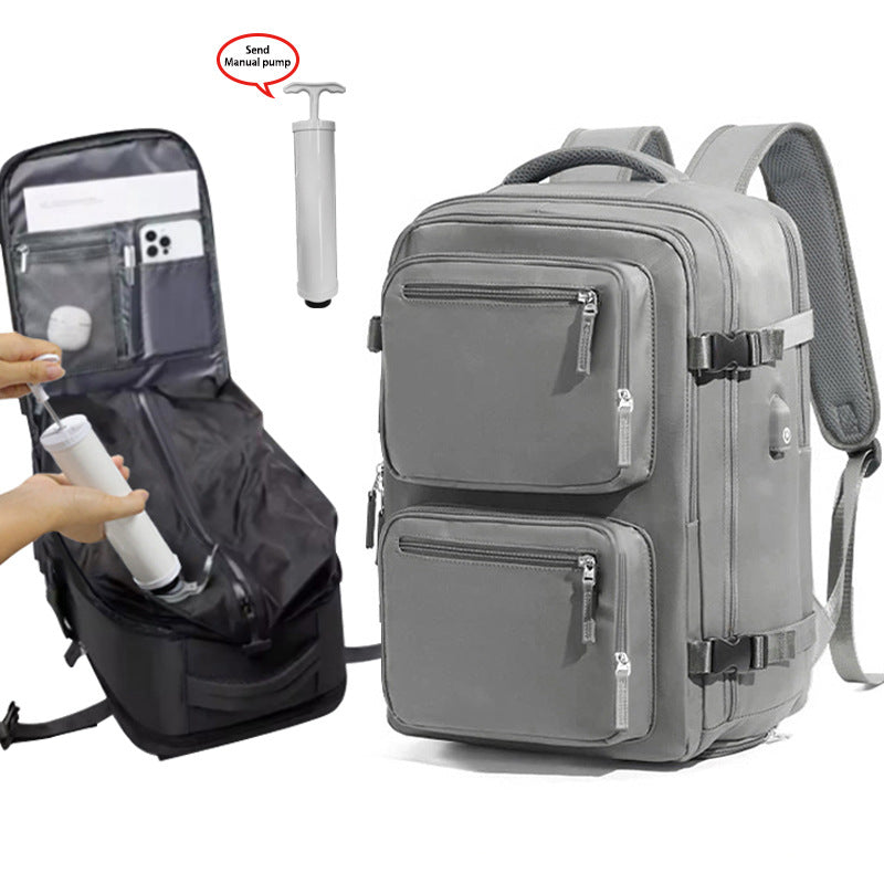 Large Capacity With Vacuum Storage Layer Commuter Leisure Backpack