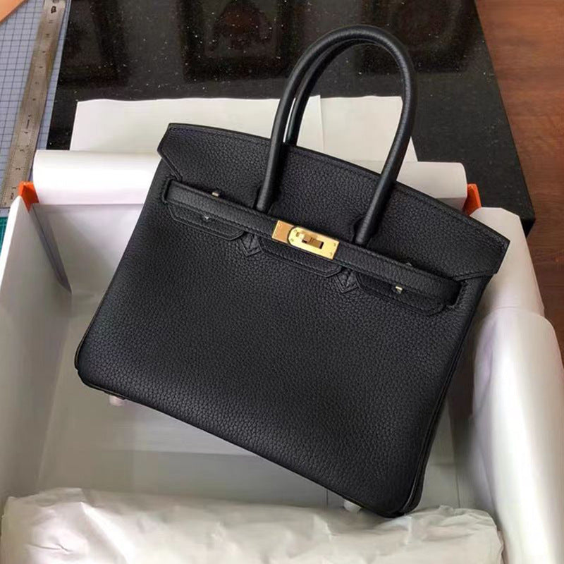 Classy Calfskin Pattern Large Capacity Kelly Women's Handbag