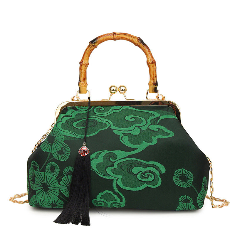 Women's Chinese Style Embroidery Clutch Advanced Chain Large Capacity Women's Shoulder Bag