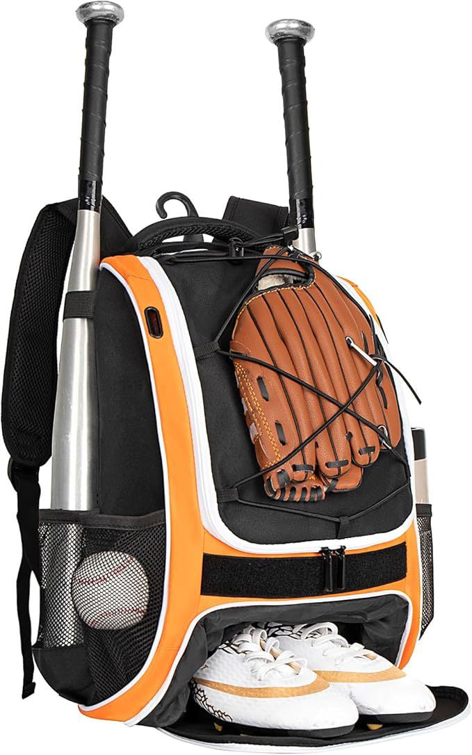 Women's & Men's American Baseball Wall Softball Equipment Adult Sports Backpack