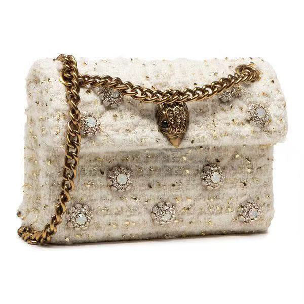 Classic Style Gold Wool Mini Design Bags
