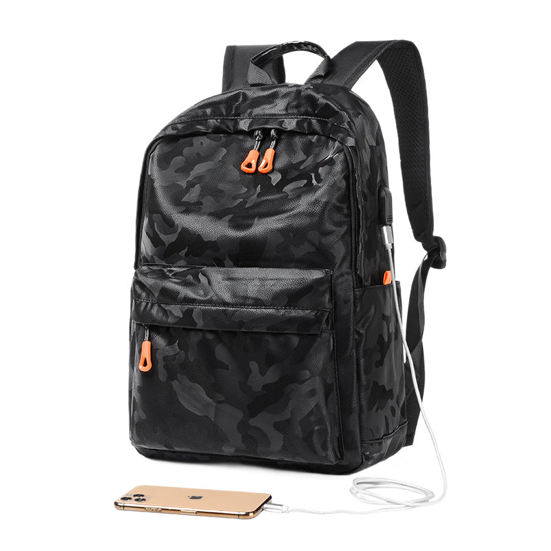 Men's Simple Large Capacity Lightweight Multifunctional Computer Leisure Backpack