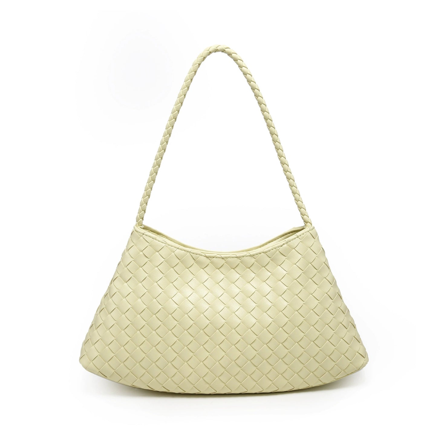 Women's Summer Niche Design Woven Large Capacity French Canvas Lazy Underarm Bag