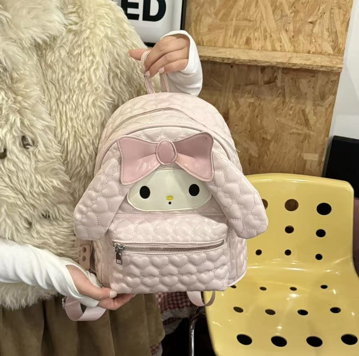 Cute Melody Female Heart Versatile Large Capacity Backpacks