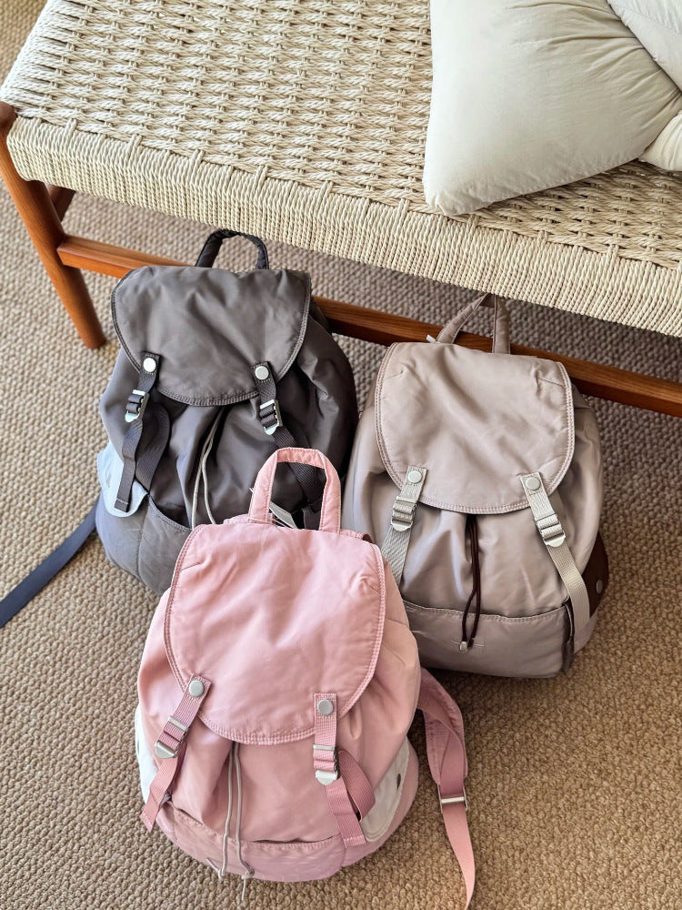 Women's & Men's Nylon Large Capacity Waterproof Lightweight Leisure Backpack