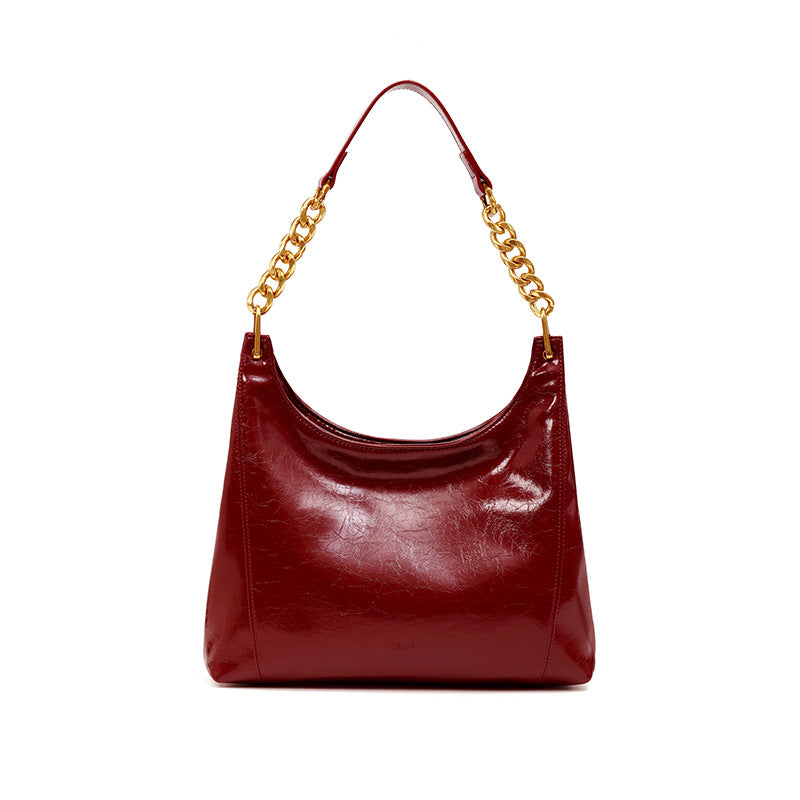 Women's High-grade Large Capacity Underarm Red Wedding Bags