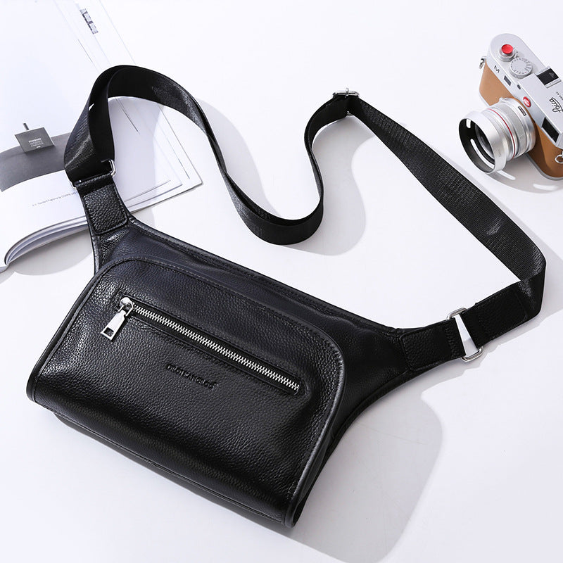 Men's One First Layer Cowhide Business Large Capacity Korean Bags