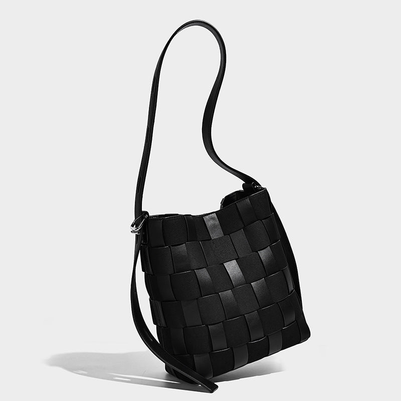 Women's Source Woven Large Capacity Commuter Bucket Bag