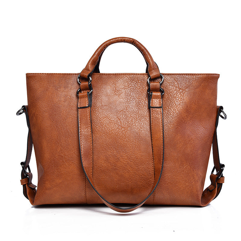 Women's Large Capacity Retro Fashion Commuter High-grade Shoulder Bags