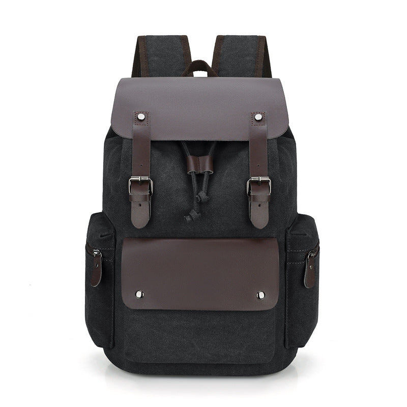 Men's Canvas High Sense Fashion Computer Retro Leisure Backpack