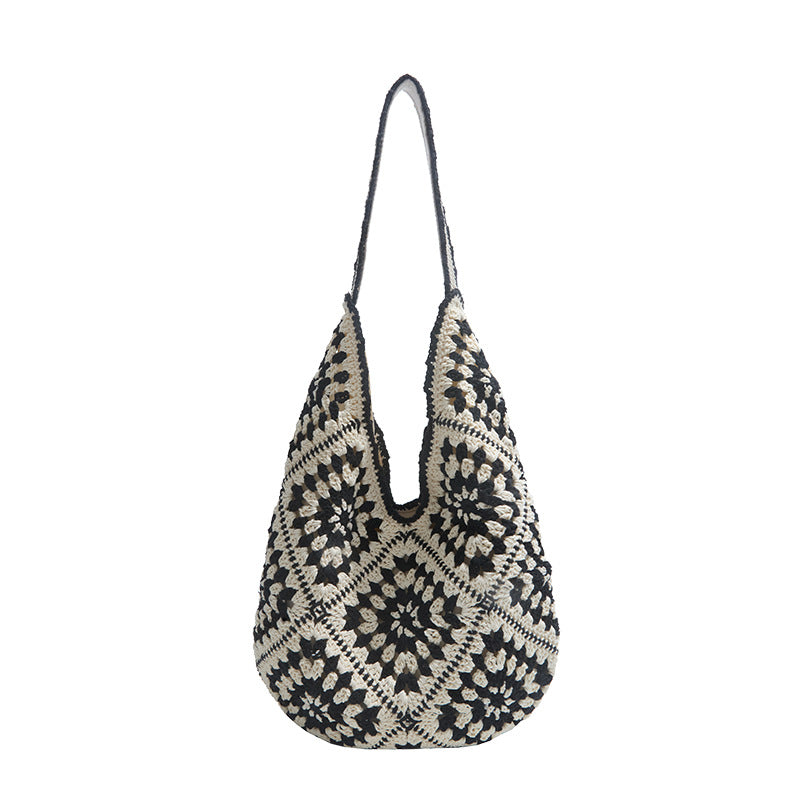 Women's Hollow Large Capacity Woven Hand-woven Tote Bag
