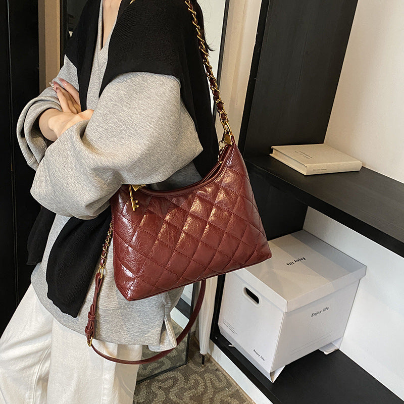 Women's Design Light Luxury Fashion Rhombus Chain Bags
