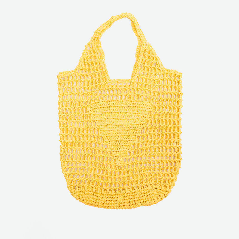 Woven Cotton String Net Pocket Holiday Handmade Women's Shoulder Bag