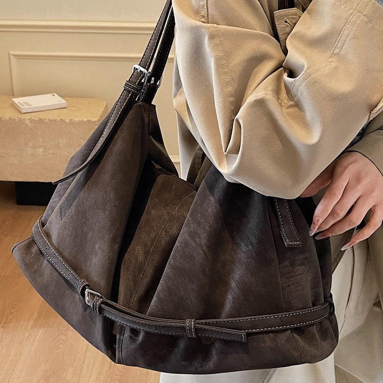 Women's Large Capacity Retro Today Popular Texture Tote Bag