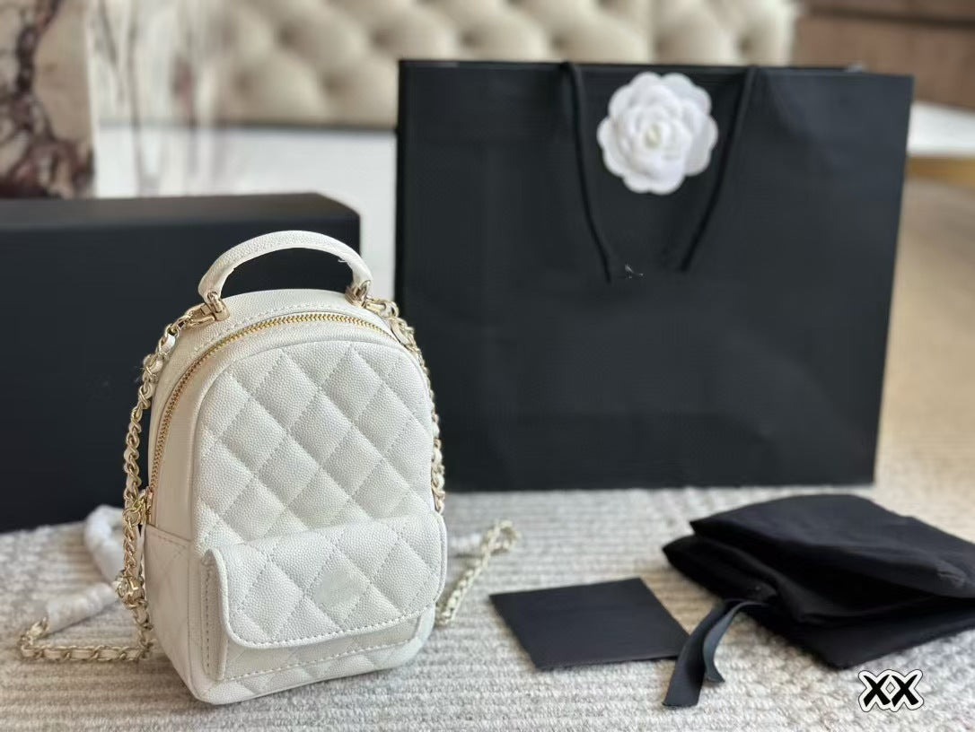 Women's Version Classic Style Genuine Leather Diamond Bags