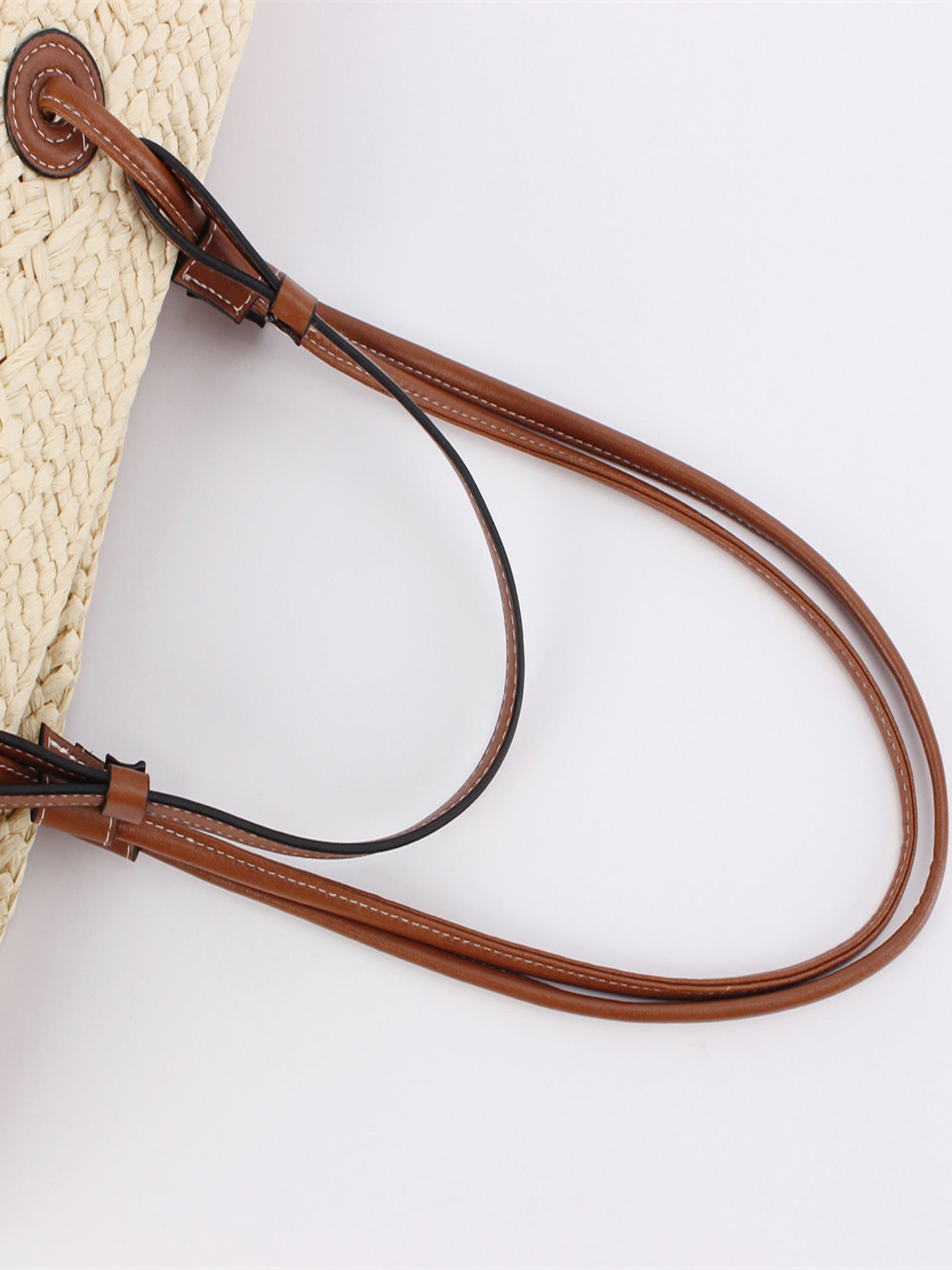 Large Capacity Woven Fashion Paper String Women's Shoulder Bag