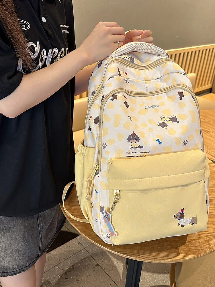 Style Junior High Sausage Dog Contrast Color Bags