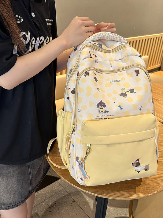 Style Junior High Sausage Dog Contrast Color Bags