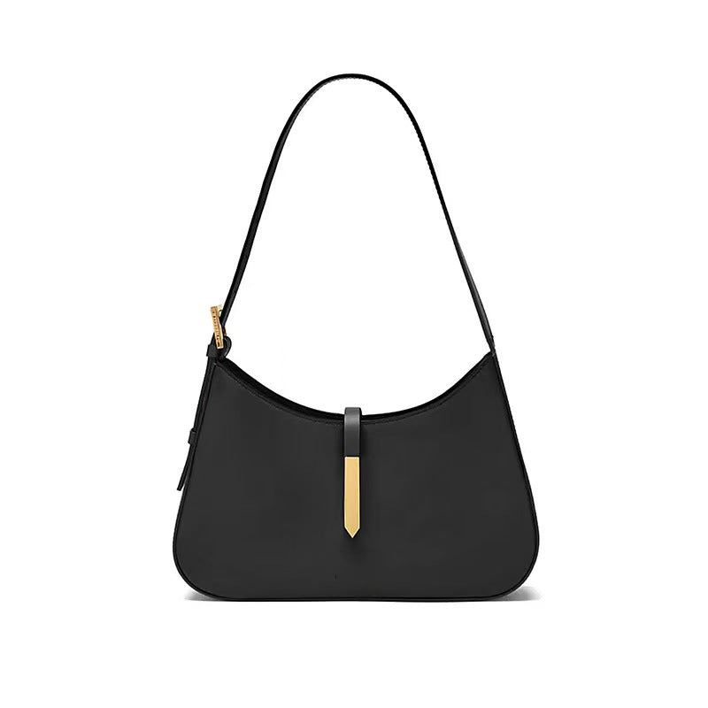 Women's Genuine Leather Niche Design Daily Leisure Underarm Bag